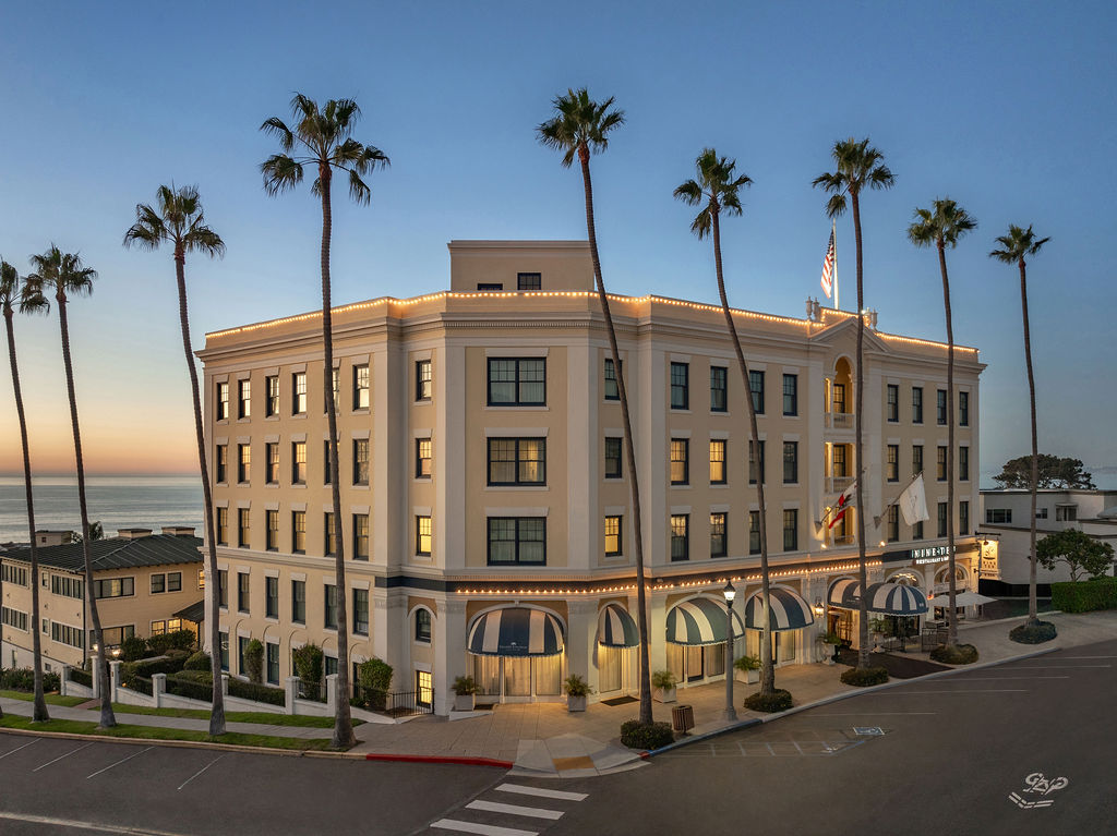 Grande Colonial Hotel exterior at dusk