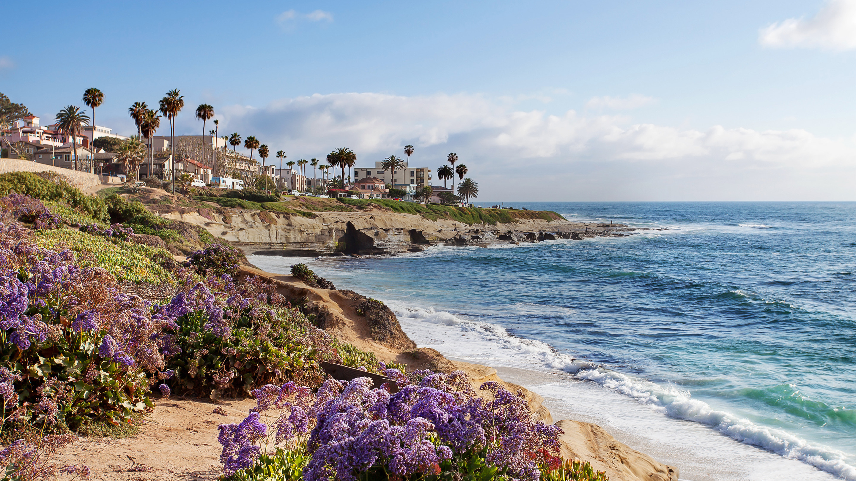 Rocky coast beside Scripps Inn La Jolla Cove